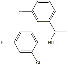 2-chloro-4-fluoro-N-[1-(3-fluorophenyl)ethyl]aniline