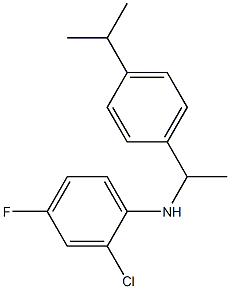 2-chloro-4-fluoro-N-{1-[4-(propan-2-yl)phenyl]ethyl}aniline|