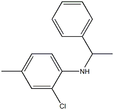 2-chloro-4-methyl-N-(1-phenylethyl)aniline Structure