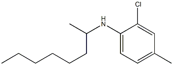 2-chloro-4-methyl-N-(octan-2-yl)aniline,,结构式