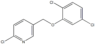 2-chloro-5-(2,5-dichlorophenoxymethyl)pyridine,,结构式