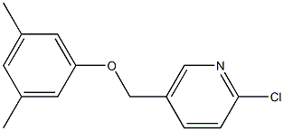 2-chloro-5-(3,5-dimethylphenoxymethyl)pyridine,,结构式