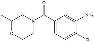 2-chloro-5-[(2-methylmorpholin-4-yl)carbonyl]aniline Struktur