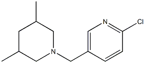 2-chloro-5-[(3,5-dimethylpiperidin-1-yl)methyl]pyridine Structure