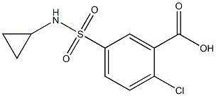 2-chloro-5-[(cyclopropylamino)sulfonyl]benzoic acid Structure