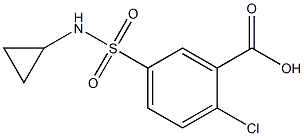 2-chloro-5-[(cyclopropylamino)sulfonyl]benzoic acid