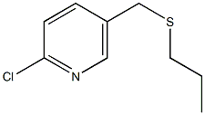 2-chloro-5-[(propylsulfanyl)methyl]pyridine Structure