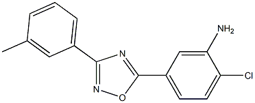 2-chloro-5-[3-(3-methylphenyl)-1,2,4-oxadiazol-5-yl]aniline