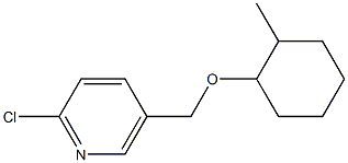 2-chloro-5-{[(2-methylcyclohexyl)oxy]methyl}pyridine,,结构式