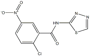 2-chloro-5-nitro-N-(1,3,4-thiadiazol-2-yl)benzamide