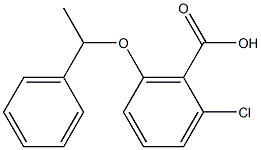 2-chloro-6-(1-phenylethoxy)benzoic acid Structure