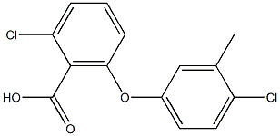 2-chloro-6-(4-chloro-3-methylphenoxy)benzoic acid Structure