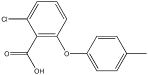 2-chloro-6-(4-methylphenoxy)benzoic acid 结构式