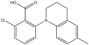 2-chloro-6-(6-methyl-1,2,3,4-tetrahydroquinolin-1-yl)benzoic acid