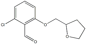 2-chloro-6-(oxolan-2-ylmethoxy)benzaldehyde,,结构式