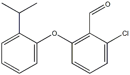 2-chloro-6-[2-(propan-2-yl)phenoxy]benzaldehyde