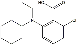 2-chloro-6-[cyclohexyl(ethyl)amino]benzoic acid Structure