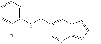 2-chloro-N-(1-{2,7-dimethylpyrazolo[1,5-a]pyrimidin-6-yl}ethyl)aniline