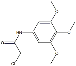 2-chloro-N-(3,4,5-trimethoxyphenyl)propanamide 结构式