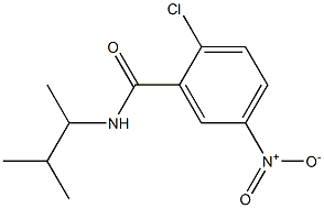 2-chloro-N-(3-methylbutan-2-yl)-5-nitrobenzamide Structure