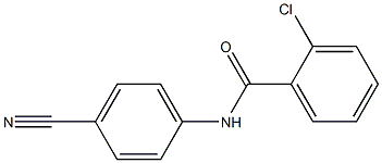 2-chloro-N-(4-cyanophenyl)benzamide 结构式