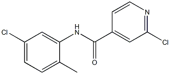 2-chloro-N-(5-chloro-2-methylphenyl)pyridine-4-carboxamide 结构式