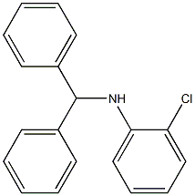 2-chloro-N-(diphenylmethyl)aniline Struktur