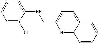 2-chloro-N-(quinolin-2-ylmethyl)aniline,,结构式