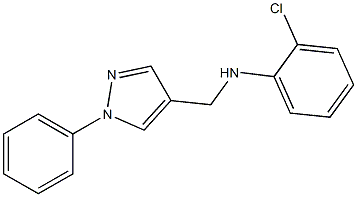2-chloro-N-[(1-phenyl-1H-pyrazol-4-yl)methyl]aniline