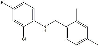 2-chloro-N-[(2,4-dimethylphenyl)methyl]-4-fluoroaniline,,结构式