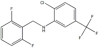 2-chloro-N-[(2,6-difluorophenyl)methyl]-5-(trifluoromethyl)aniline Structure