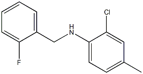 2-chloro-N-[(2-fluorophenyl)methyl]-4-methylaniline Structure