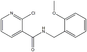 N-(2-メトキシベンジル)-2-クロロピリジン-3-カルボアミド 化学構造式