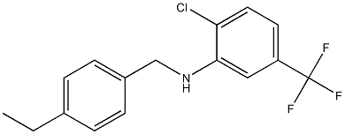 2-chloro-N-[(4-ethylphenyl)methyl]-5-(trifluoromethyl)aniline