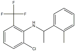 2-chloro-N-[1-(2-methylphenyl)ethyl]-6-(trifluoromethyl)aniline Structure
