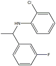 2-chloro-N-[1-(3-fluorophenyl)ethyl]aniline,,结构式