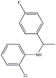 2-chloro-N-[1-(4-fluorophenyl)ethyl]aniline,,结构式