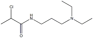 2-chloro-N-[3-(diethylamino)propyl]propanamide,,结构式