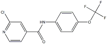 2-chloro-N-[4-(trifluoromethoxy)phenyl]pyridine-4-carboxamide Structure