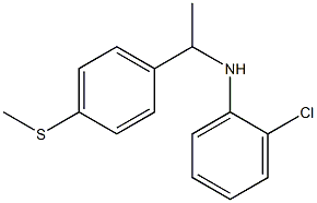 2-chloro-N-{1-[4-(methylsulfanyl)phenyl]ethyl}aniline Structure