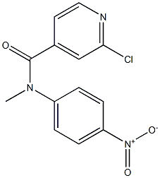 2-chloro-N-methyl-N-(4-nitrophenyl)pyridine-4-carboxamide 结构式