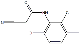2-cyano-N-(2,6-dichloro-3-methylphenyl)acetamide Structure