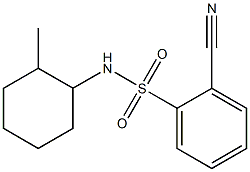 2-cyano-N-(2-methylcyclohexyl)benzene-1-sulfonamide