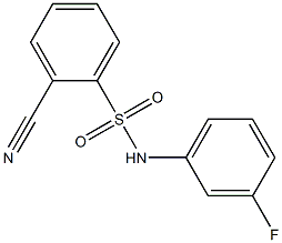 2-cyano-N-(3-fluorophenyl)benzenesulfonamide