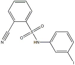 2-cyano-N-(3-iodophenyl)benzene-1-sulfonamide 结构式