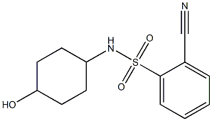 2-cyano-N-(4-hydroxycyclohexyl)benzenesulfonamide