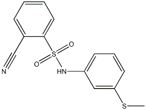  2-cyano-N-[3-(methylsulfanyl)phenyl]benzene-1-sulfonamide