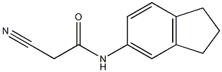 3-[(インダン-5-イル)アミノ]-3-オキソプロパンニトリル 化学構造式