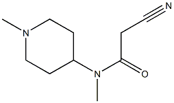 2-cyano-N-methyl-N-(1-methylpiperidin-4-yl)acetamide