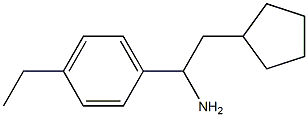 2-cyclopentyl-1-(4-ethylphenyl)ethan-1-amine,,结构式